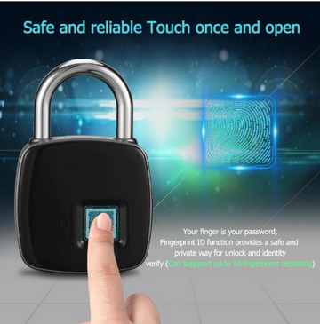 Fingerprint Padlock - Smart Anti-Theft Lock